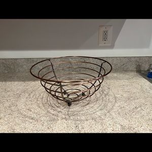 Beautiful copper fruit basket